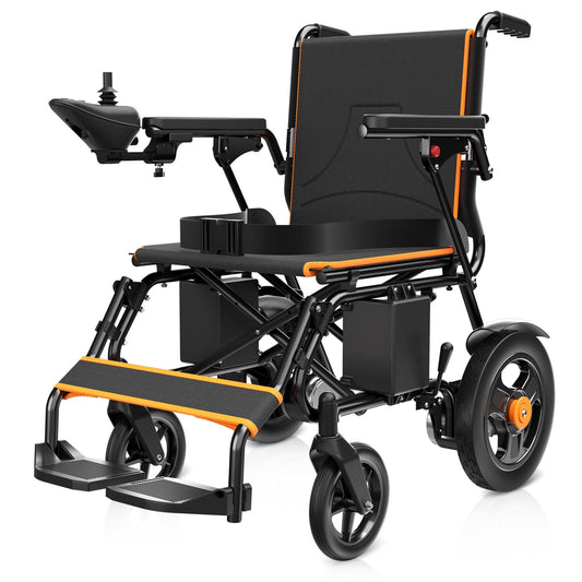 Foldable Electric Wheelchair – 500W Dual Motor, 15 Miles Range, 350 lbs Capacity, Portable Power Chair