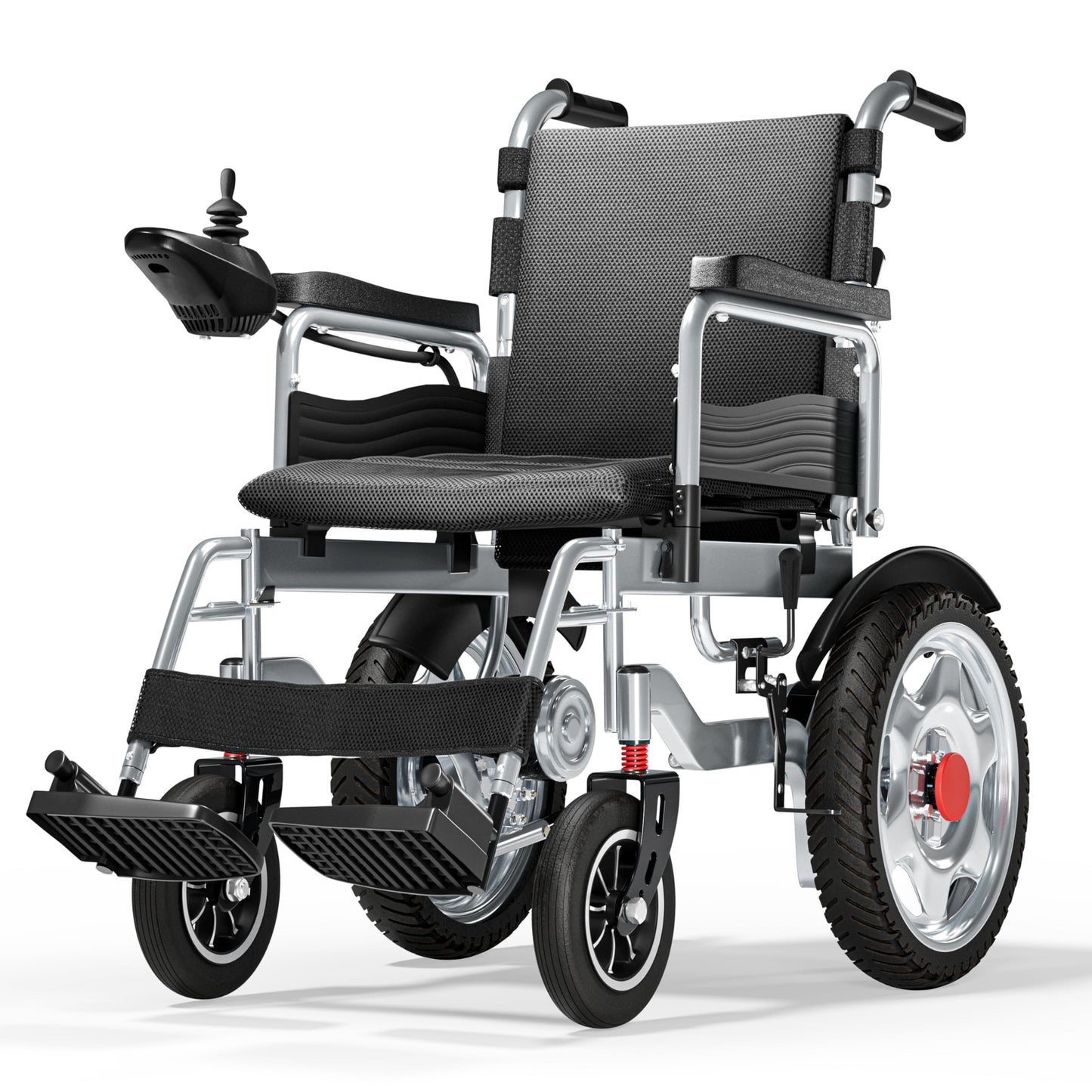 Foldable Electric Wheelchair – 25+ Miles Range, 73 lb Frame, All-Terrain Power Chair