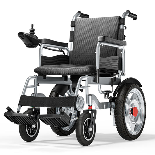 Foldable Electric Wheelchair – 25+ Miles Range, 73 lb Frame, All-Terrain Power Chair